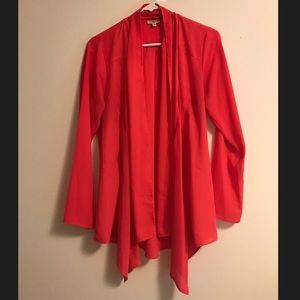 FINAL PRICE 🧡⚡️Orange Flowy Sheer Kimono